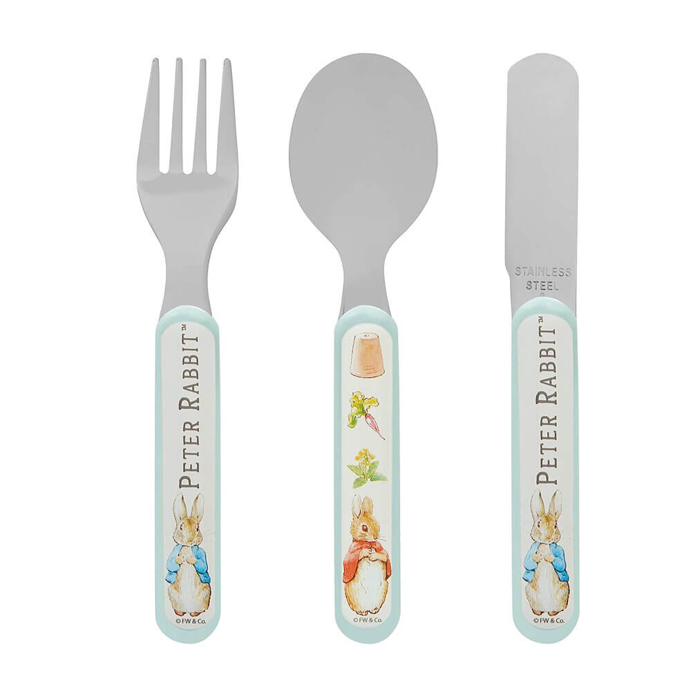 Polar Gear Peter Rabbit Classic 3 Piece Metal Cutlery Set